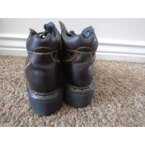 Dr MARTENS 9271 Vintage MIE chunky high top lace-up brown boots Mens 9 womens 10 - Picture 7 of 12